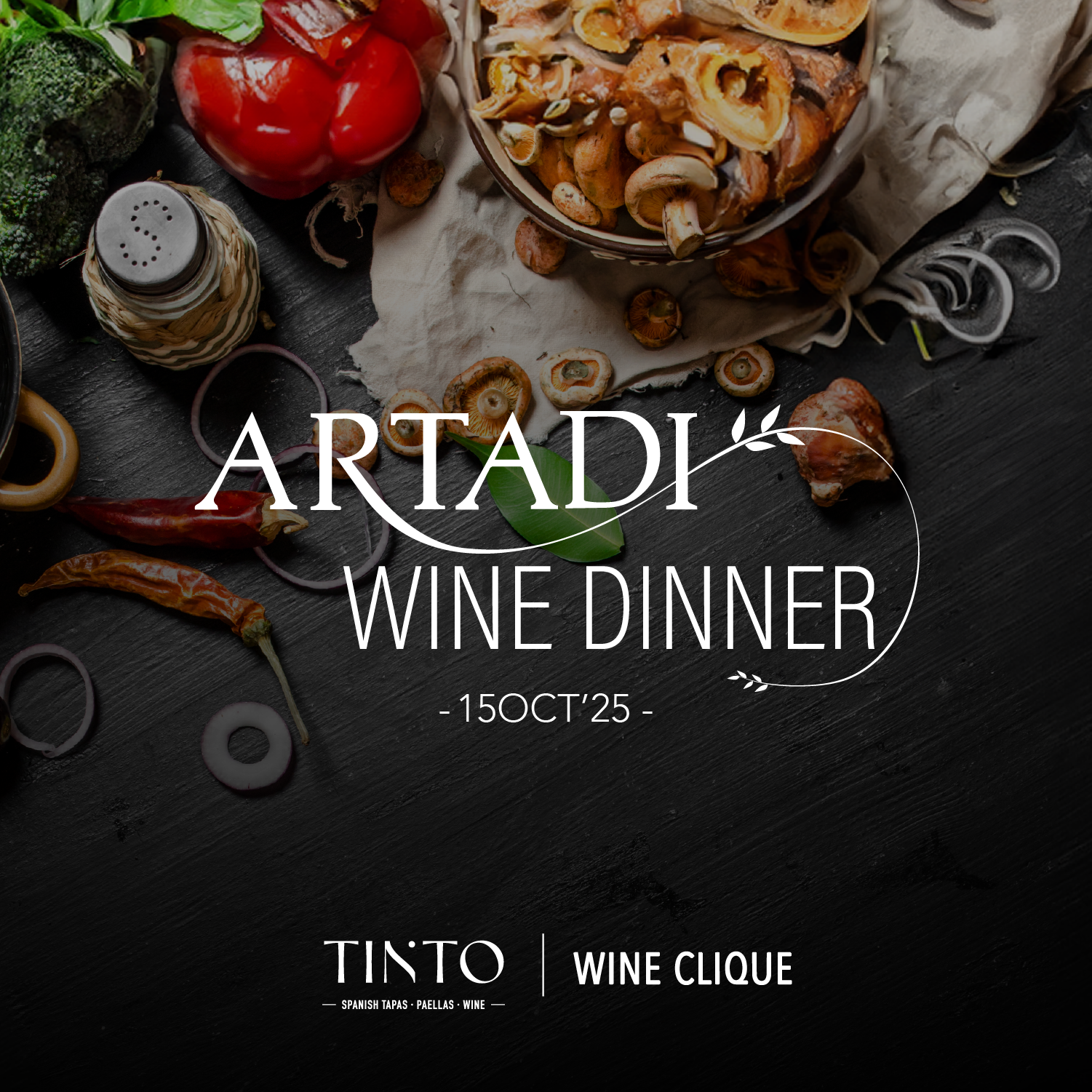 Artadi Wine Dinner @ Tinto | S$138++ (S$165.46 nett)